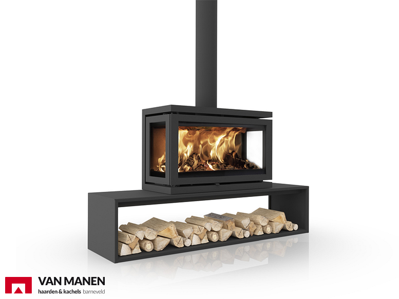 Dik Geurts Vidar Triple Large Straight Plateau Houtkachel