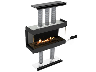 Planika Panorama driezijdig Bio-ethanol haard