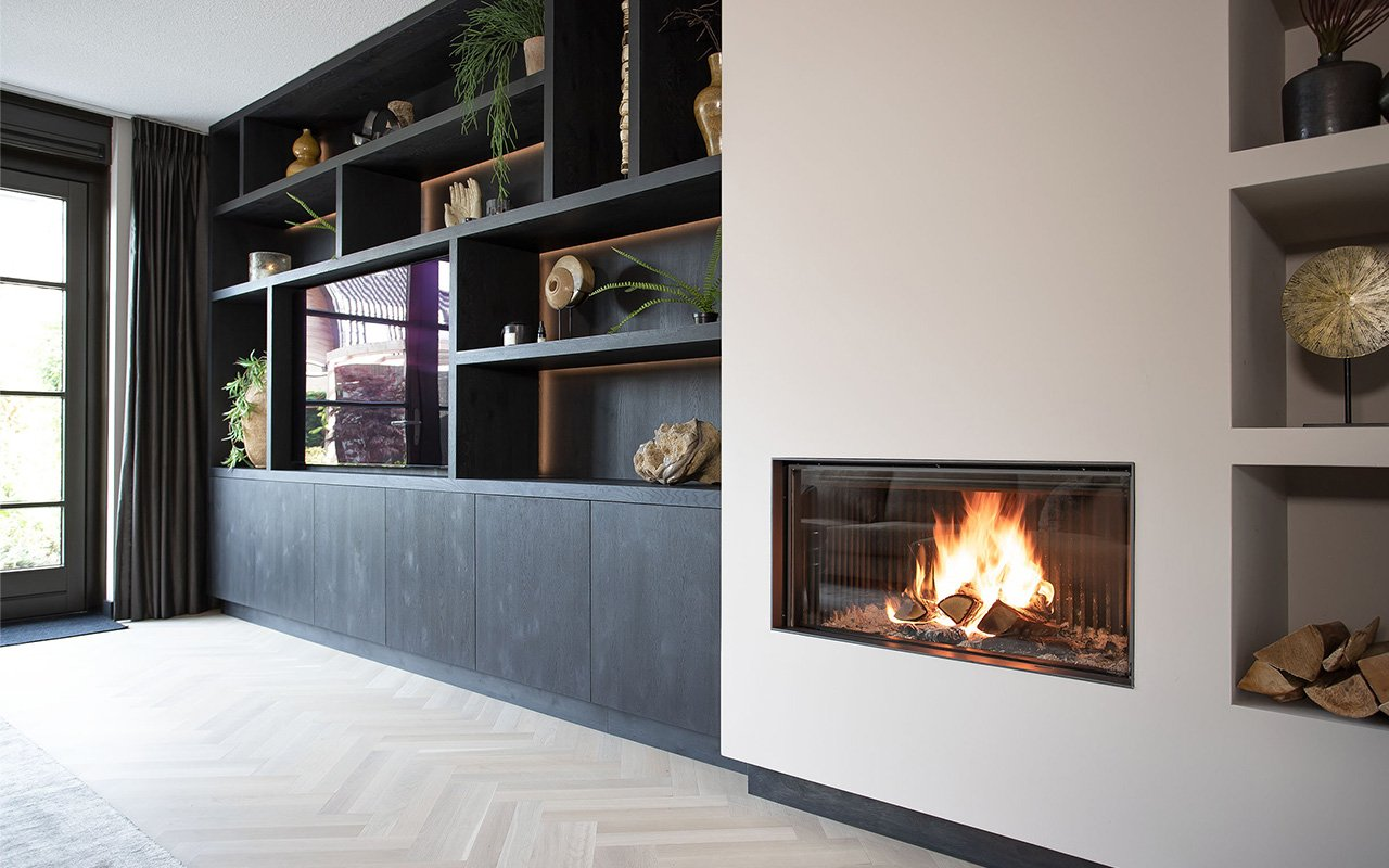 Tv kast met sfeerhaard
