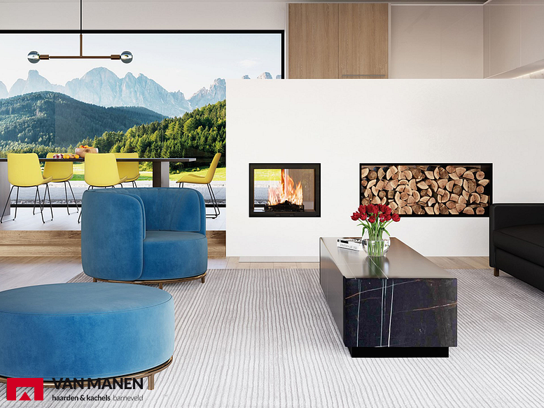 Ruegg Violino Tunnel 55x73 Houtkachel