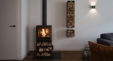 Een warmtepomp in combinatie met een houtkachel