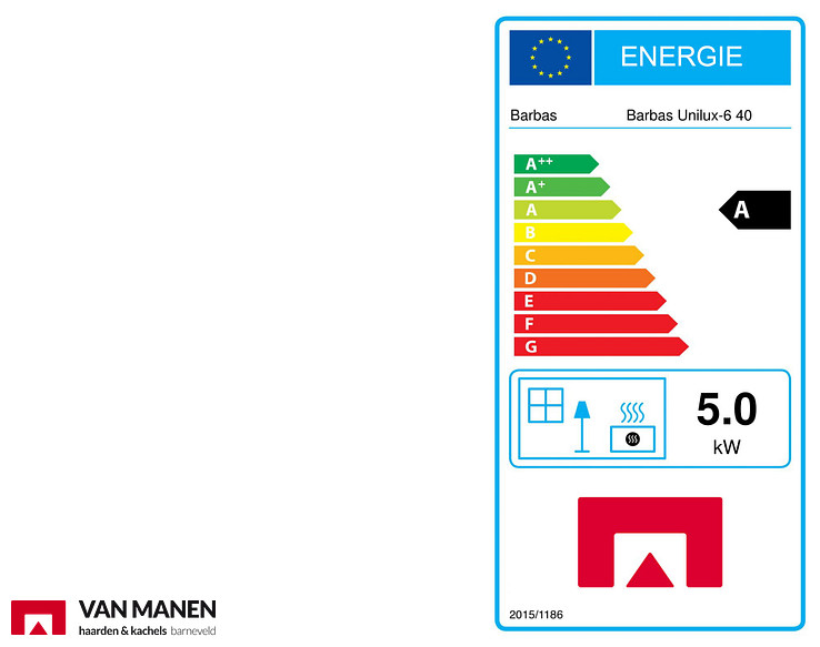Barbas Unilux 40 Houtkachel