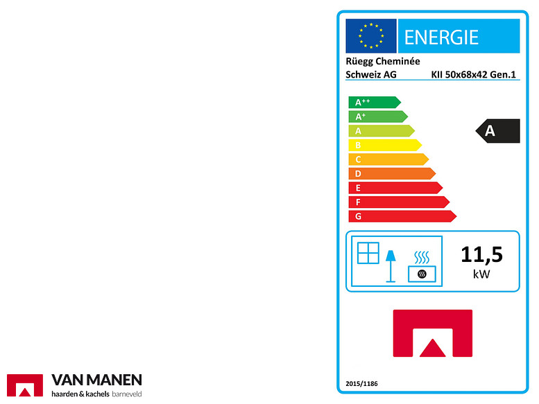 Ruegg KII 50x68x42 Houtkachel