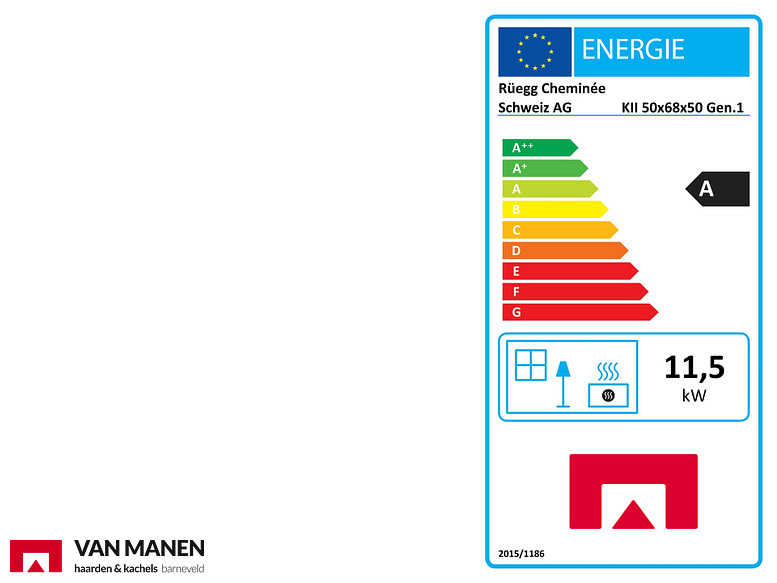 Ruegg KII 50x68x50 Houtkachel