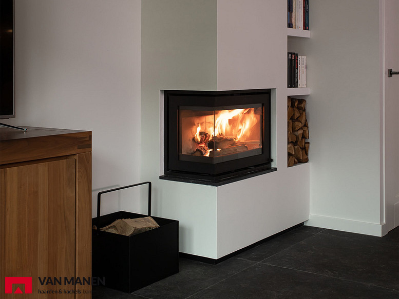 Dik Geurts Instyle Corner Slim 660/495 Houtkachel