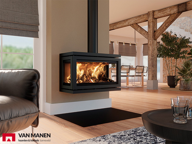 Dik Geurts Vidar Triple Large Wall Houtkachel