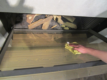 Gashaard ruit schoonmaken