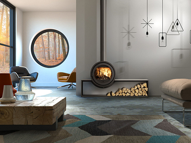 Dik Geurts Odin Plateau Houtkachel