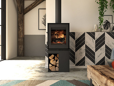 Dik Geurts Modivar 5 Store Corner EA Houtkachel