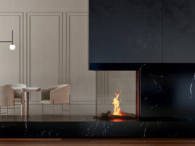 Element4 Sky Small roomdivider bio Bio-ethanol haard