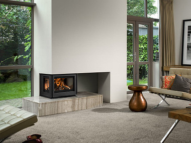 Barbas Unilux 265 Three sided Houtkachel