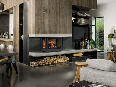 Barbas Unilux 270 Three Sided Houtkachel