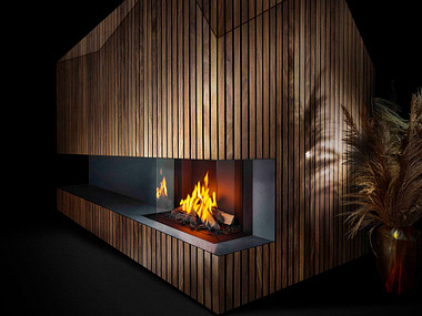 Barbas Gas Fire Panorama 140-40 Gashaard