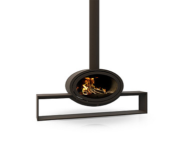 Dik Geurts Oval Front Plateau Houtkachel