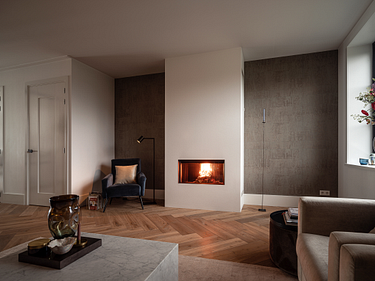 Vloerverwarming in combinatie met een houtkachel