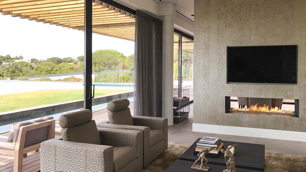 Planika bio ethanol haard tv meubel