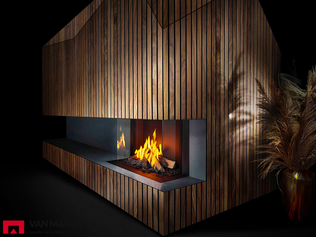 Barbas Gas Fire Panorama 140-40