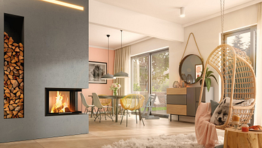 Spartherm Linear Corner 68x40x50 Houtkachel