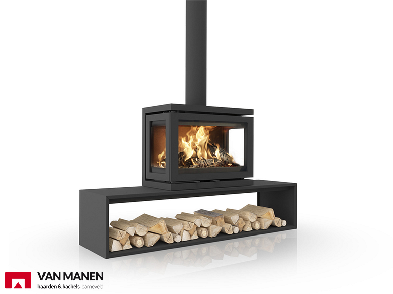 Dik Geurts Vidar Triple Medium Straight Plateau Houtkachel