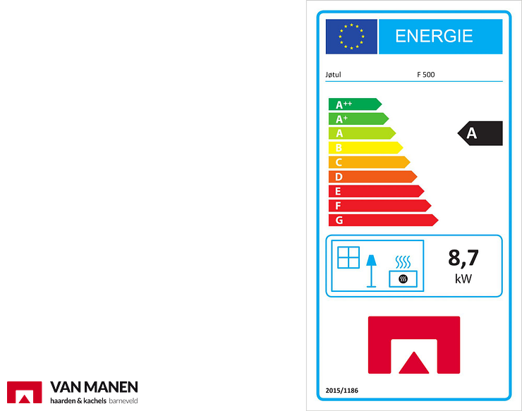 Jotul F 500 ECO SE zwart Houtkachel
