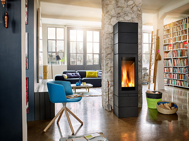 Skantherm Elements 400 front Houtkachel